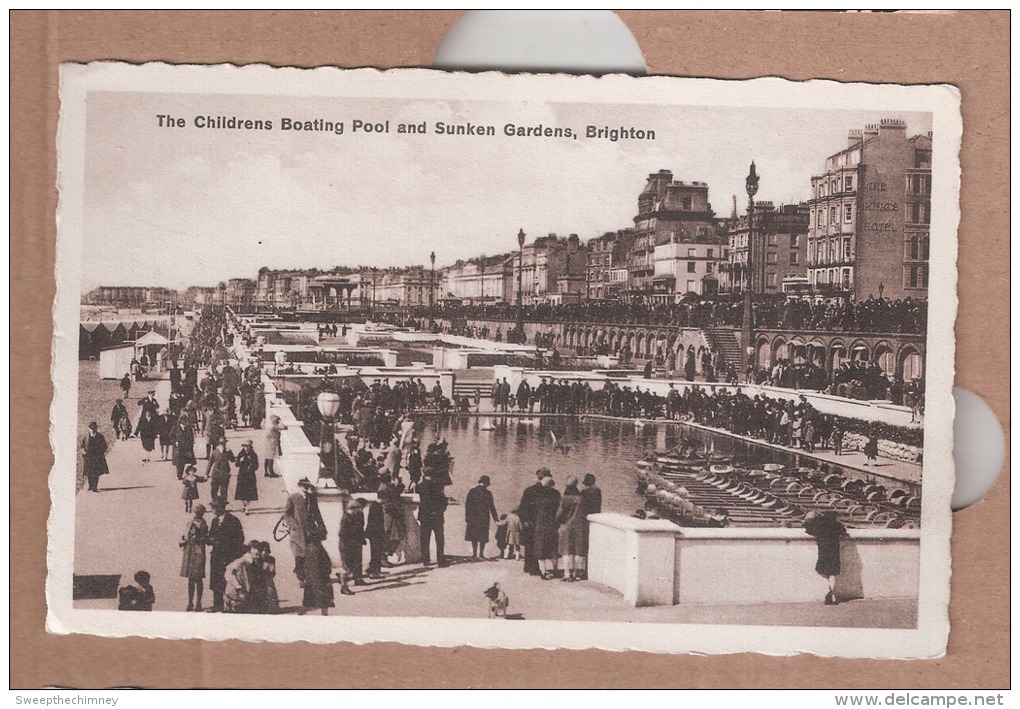 BRIGHTON CHILDRENS BOATING POOL AND SUNKEN GARDENS TOY YACHTS YACHTING - Brighton