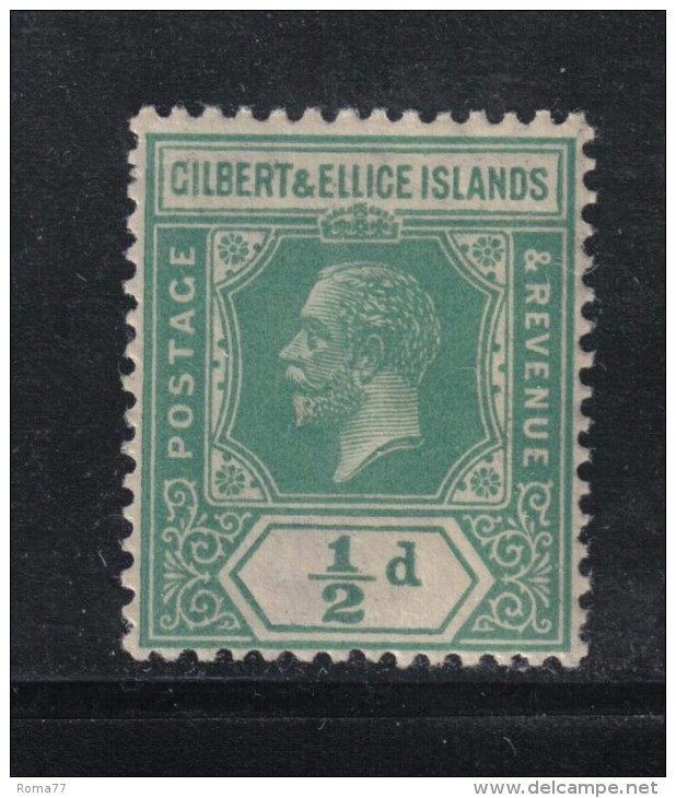 W1956 - GILBERT & ELLICE 1922 , Il N. 26 ** MNH . Fil CA Mult Corsiva - Isole Gilbert Ed Ellice (...-1979)