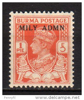 BURMA - 1945 Scott# 35 ** MILY ADMN - Birmania (...-1947)