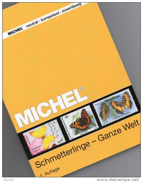 Schmetterlinge Ganze Welt MICHEL Motiv-Katalog 2015 Neu 64€ Color Topics Butterfly Catalogue The World 978-3-95402-109-3 - Materiaal