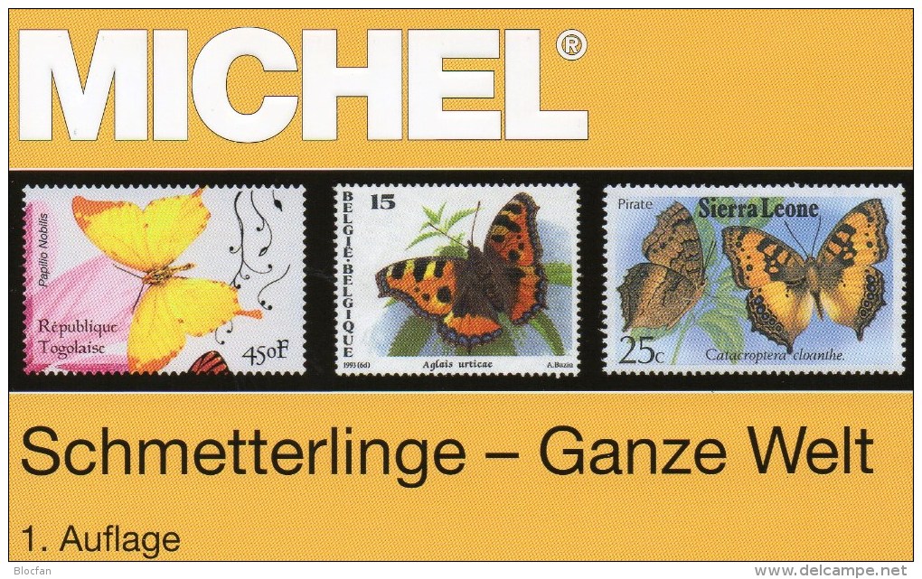 MICHEL Schmetterlinge Ganze Welt Motiv-Katalog 2015 Neu 64€ Color Topics Butterfly Catalogue The World 978-3-95402-109-3 - Verzamelingen
