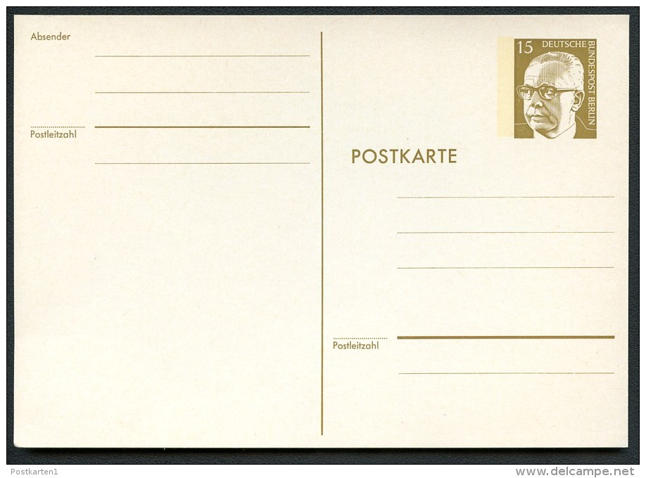 BERLIN P90a+b Postkarten Heinemann ** 1973  Kat. 22,00 € - Cartes Postales - Neuves