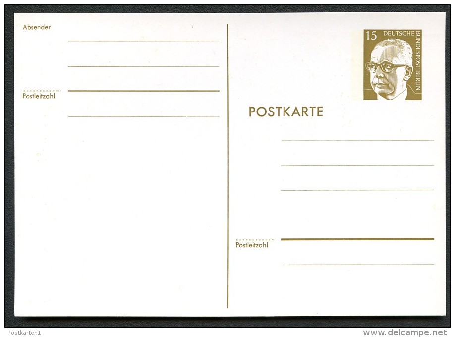 BERLIN P90a+b Postkarten Heinemann ** 1973  Kat. 22,00 € - Cartes Postales - Neuves