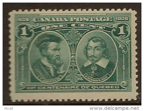 CANADA 1908 1c Quebec SG 189 HM YF61 - Used Stamps