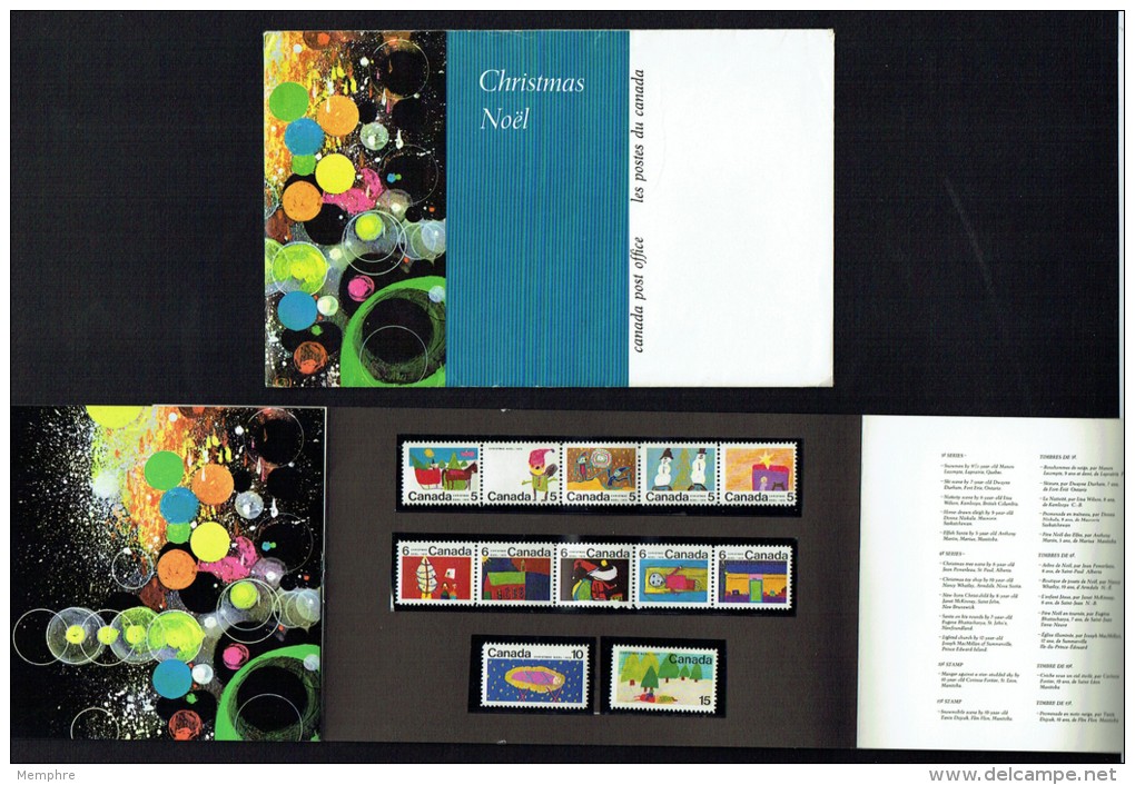 1970  Children Look At Christmas  Canada Post Thematic Presentation Pack  Sc 519-530 - Neufs