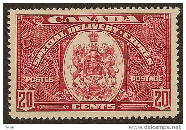 CANADA 1938 20c Special Delivery SG S10 UNHM YF52 - Exprès