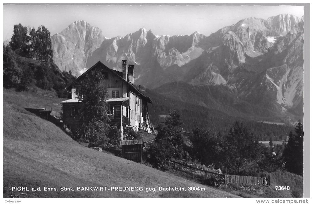 SCHLADMING - PICH A.d. Stmk.  BANKWIRT - PREUNEGG Geg. Dachstein 3004 M -Timbré 1963 - Schladming