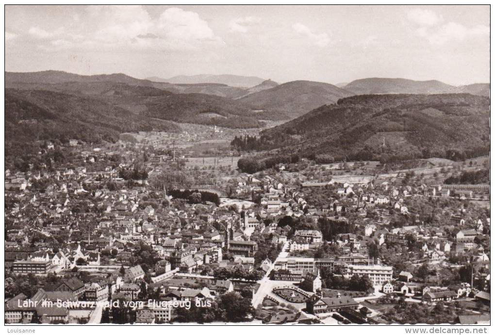 LAHR  IM  SCHWARZWALD   VOM  FLUGZEUG  AUS -  CPSM - Lahr