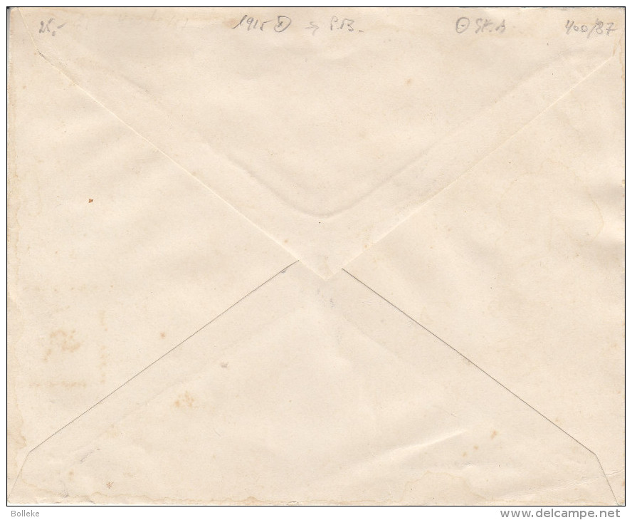 Belgique - Lettre De 1915 ° - Oblitération St Adress - Croix Rouge - Familles Royales - Albert Ier - Exp Vers Bar Le Duc - Lettres & Documents