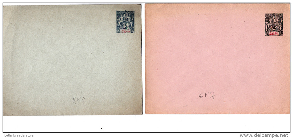 Guinée Enveloppes Et Entiers Postaux 5 Lots - Covers & Documents