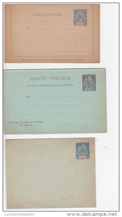 Guinée Enveloppes Et Entiers Postaux 5 Lots - Covers & Documents