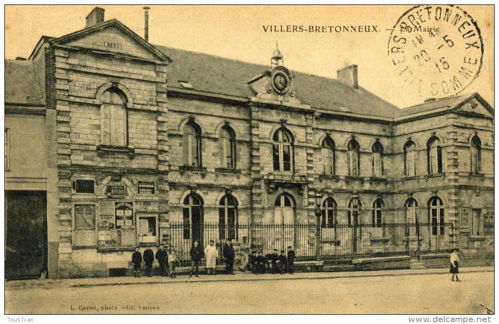 VILLERS-BRETONNEUX - SOMME  (80) -  CPA ANIMEE  DE 1915. - Villers Bretonneux