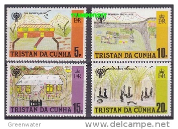 Tristan Da Cunha 1979 Children's Drawings / Year Of The Child 4v ** Mnh (20098) - Tristan Da Cunha