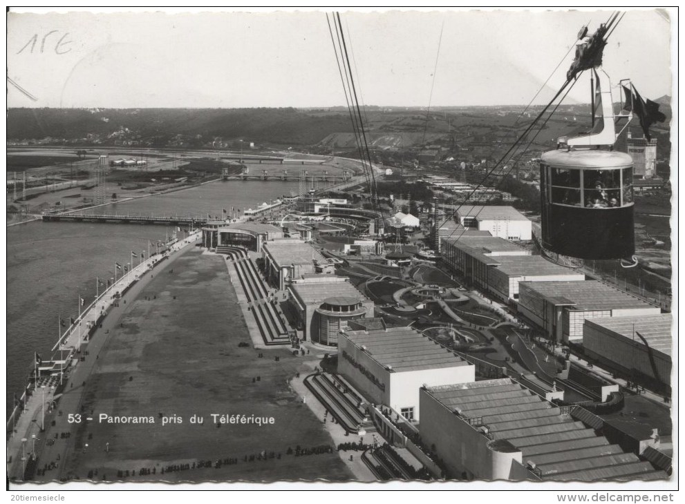 TP 280 S/CP Panorama Pris Du Téléférique C.Liège Exposition Téléférique En 1939 V.Bxl AP811 - Lettres & Documents