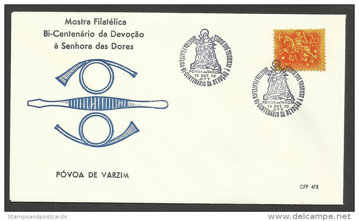 Portugal Cachet Commémoratif  Expo Philatelique Póvoa De Varzim 1970 Event Postmark Philatelic Expo - Flammes & Oblitérations