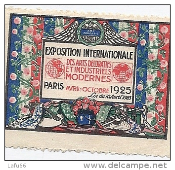 EXPOSITION Internationale Des Arts Décoratifs Et Industriels  - PARIS 1925 - Altri & Non Classificati
