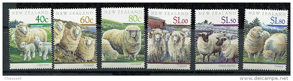 (cl 9 - P16) Nelle Zélande ** N° 1094 à 1099  (ref. Michel Au Dos) - Elevage Ovin - - Unused Stamps