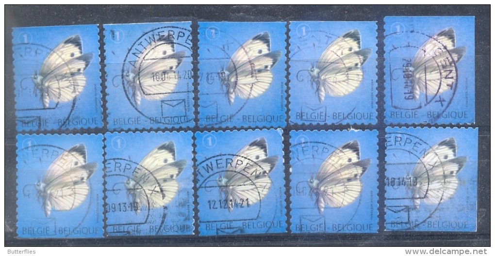 België - 2012 -  OBP -  4255 - Vlinders - Marijke Meersman - Gestempeld - Diepdruk - Used Stamps