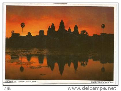 CAMBODGE. Monument Temple Angkor Wat, Au Lever Du Soleil, Carte Postale Neuve - Monuments