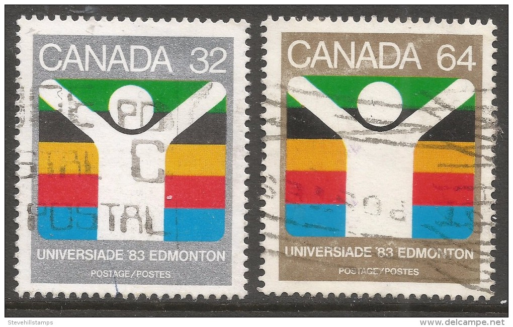 Canada. 1983 "Universiade ´83" World University Games, Edmonton. Used Complete Set. SG 1088-1089 - Used Stamps