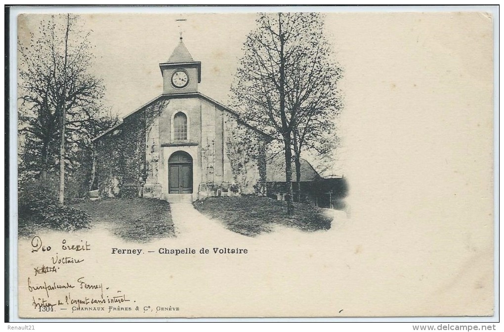 Fernay-Voltaire-Chapelle De Voltaire (Précurseur)-(CPA). - Ferney-Voltaire