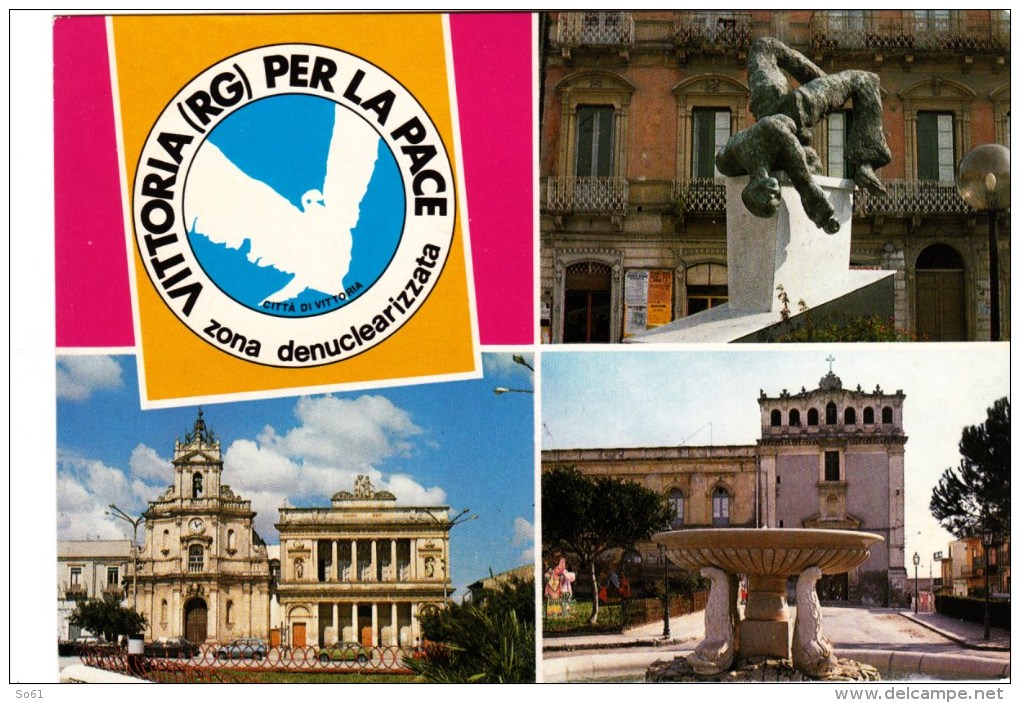 3759.   Vittoria Per La Pace - Ragusa - Zona Denuclearizzata - Vedutine - Vittoria