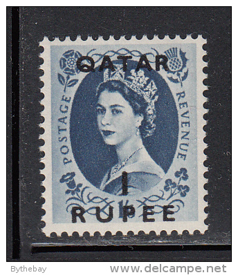 Qatar MH Scott #12 1r On 1sh6p Elizabeth II (GB) - Qatar