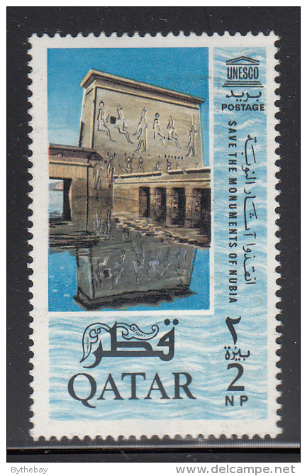 Qatar MH Scott #48 2np Isis Temple UNESCO World Campaign To Save Nubia´s Historic Monuments - Qatar