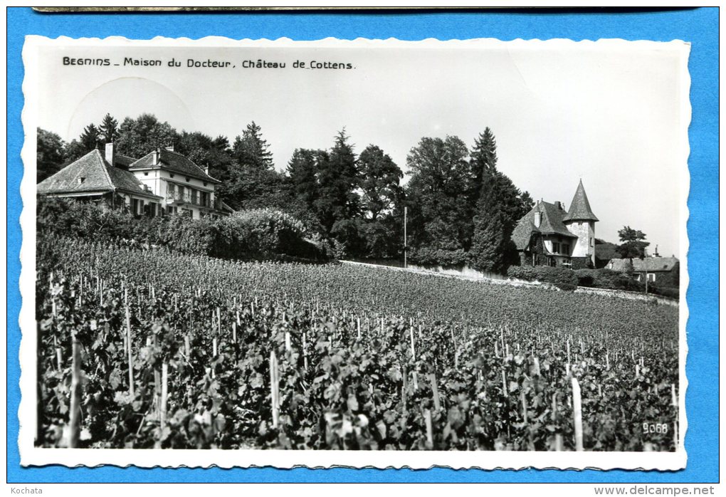 AVR233, Begnins, Maison Du Docteur , Château De Cottens, Circulée 1943 - Begnins