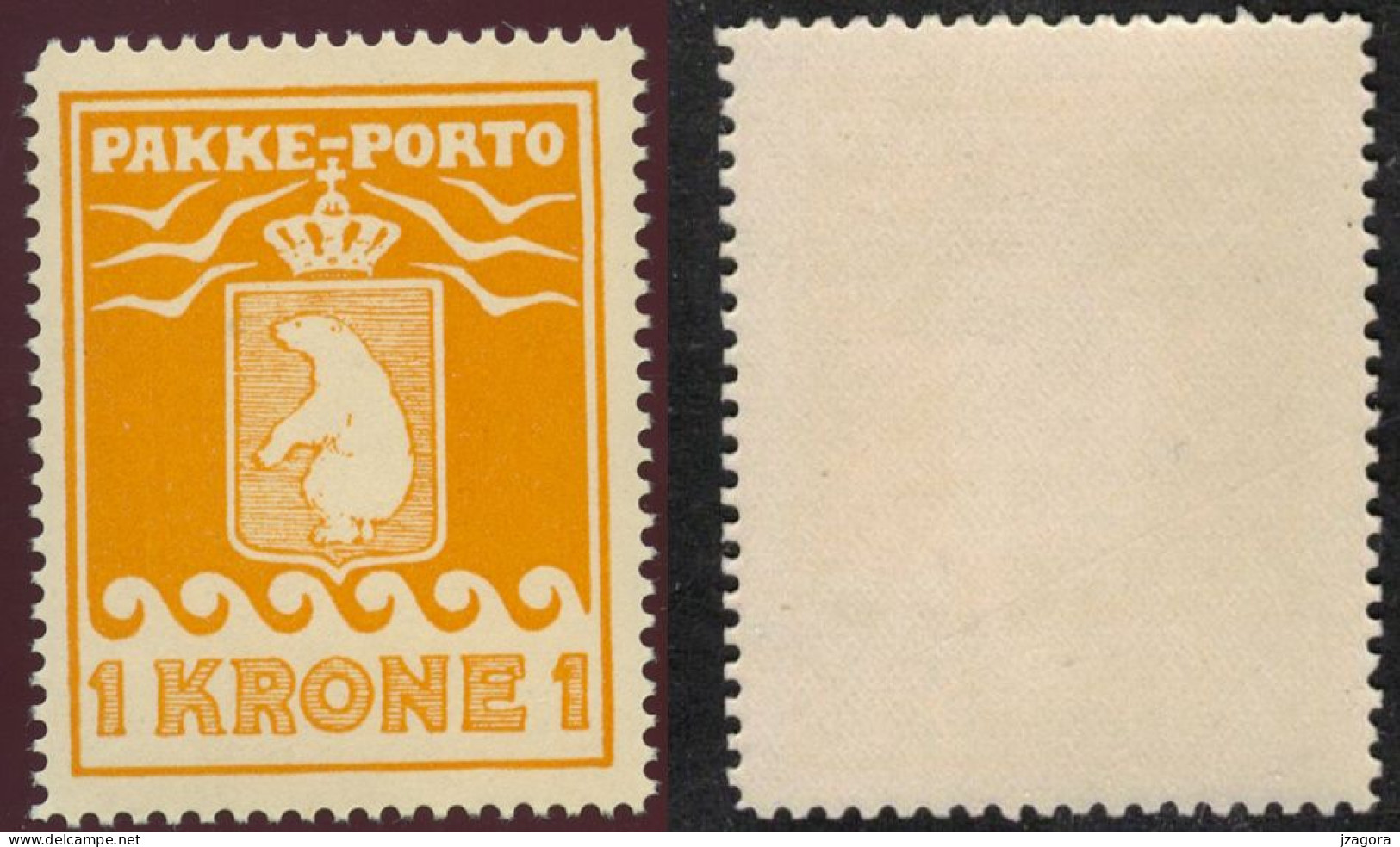 GRÖNLAND GROENLAND GREENLAND 1930 PAKKE PORTO PARCEL POST 1 KR Perf 11 ½ MI 11A FACIT P11 - MINT NEVER HINGED (**) - Parcel Post