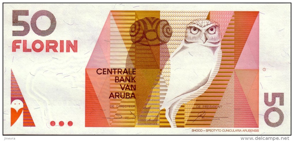 ARUBA 50 FLORIN 1990 PICK 9 UNC - Aruba (1986-...)