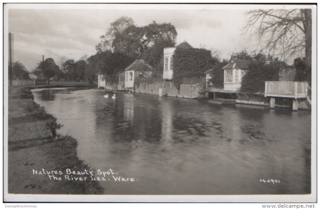 RP Natures Beauty Spot The River Lea Ware Unused - Hertfordshire