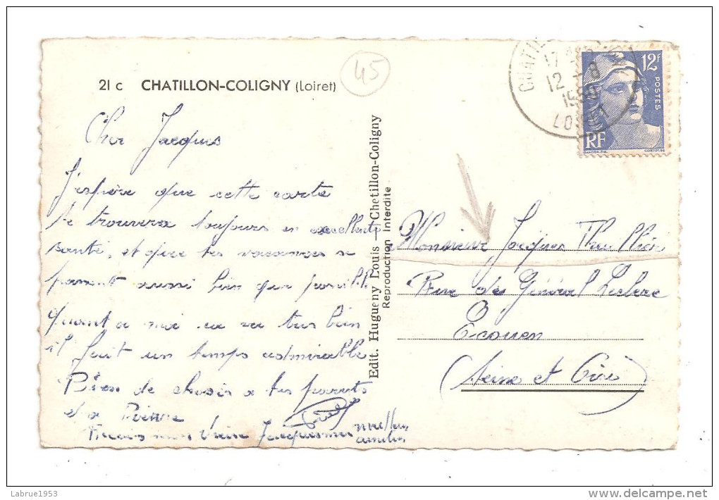 Souvenir De Chatillon Coligny---(A.5775) - Chatillon Coligny