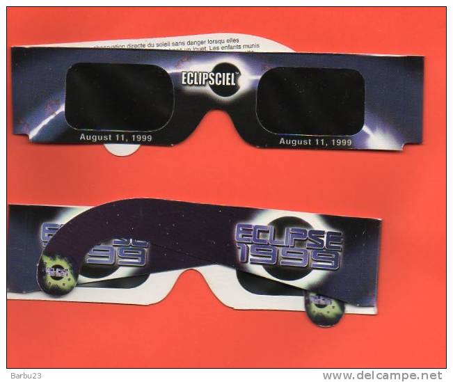 ASTRONOMIE - ECLIPSE SOLAIRE DU 11 AOUT 1999 - ECLIPCIEL - LUNETTES - Other & Unclassified