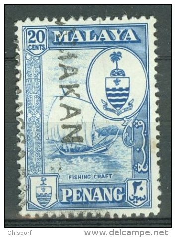 MALAYA - PENANG 1960: ISC 61 / YT 55 / Sc 62 / SG 61 / Mi 61, O - FREE SHIPPING ABOVE 10 EURO - Penang