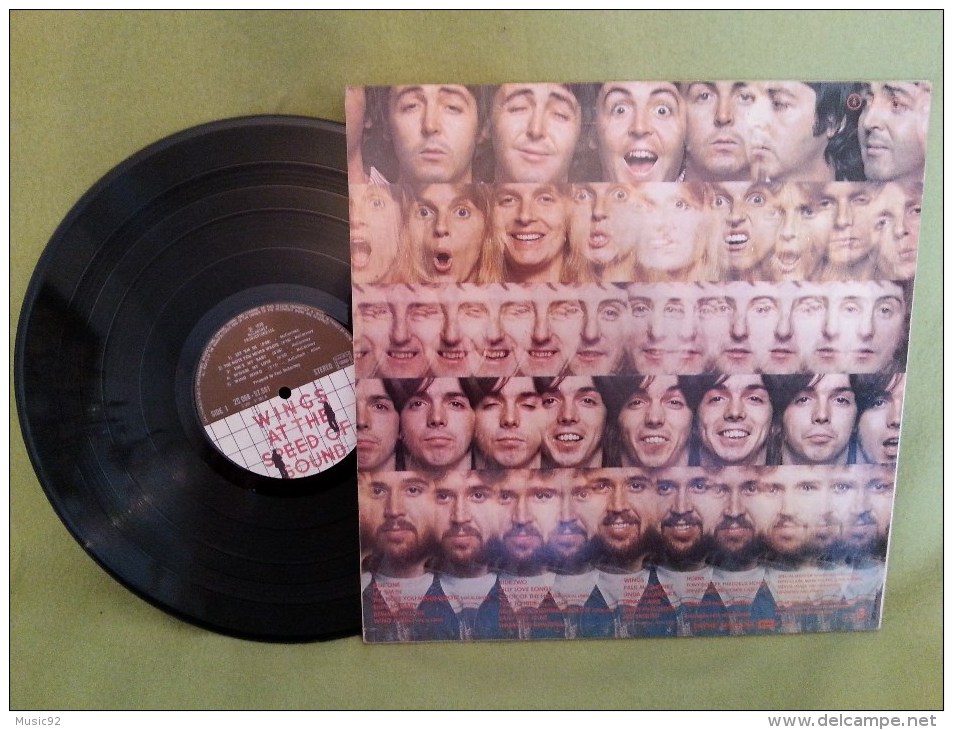 Wings / Mc Cartney 33t Vinyle At The Speed Of Sound - Collectors