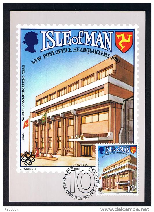 RB 1024 -  1983 Isle Of Man - 4 PHQ Postcards - Mint &amp; First Day Cancels - Isle Of Man