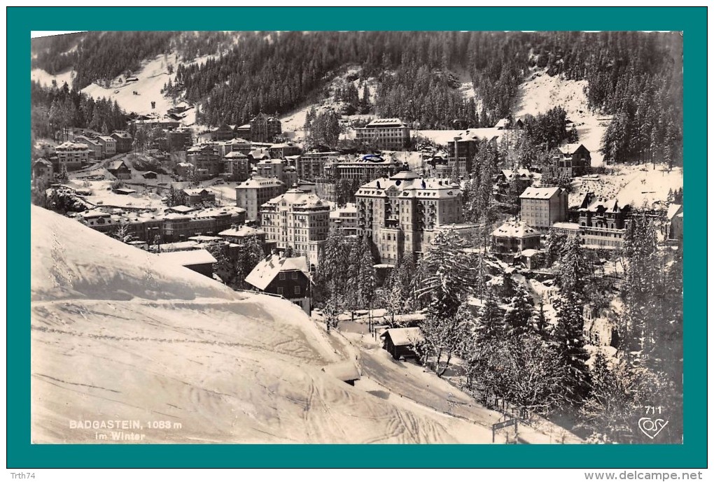 Autriche Badgastein En Hivers CPSM écrite En Décembre 1957 ( Cachet De La Poste Badgastein ) - Bad Gastein