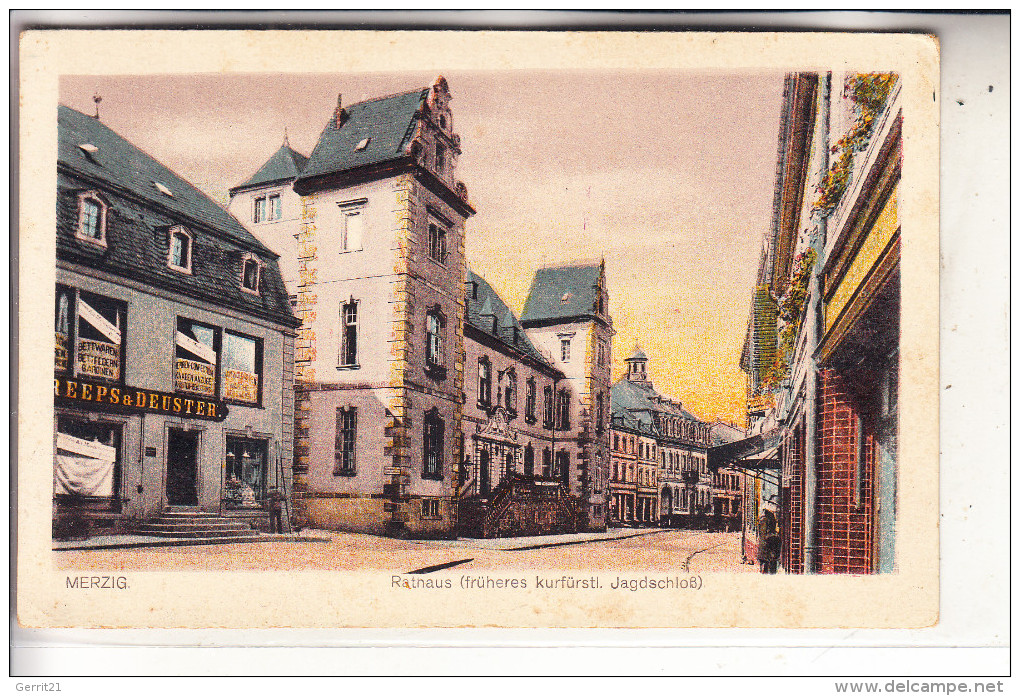 6640 MERZIG, Rathaus, 1921 - Kreis Merzig-Wadern
