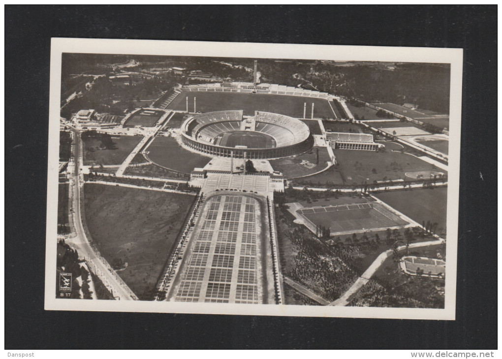 Olympia 1936 AK Gesamtansicht Reichssportfeld Sonderstempel - Jeux Olympiques