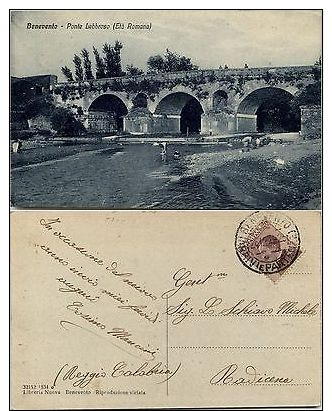 Benevento, Ponte Lebbroso, Ottimo Stato, Viaggiata 1926 - Benevento