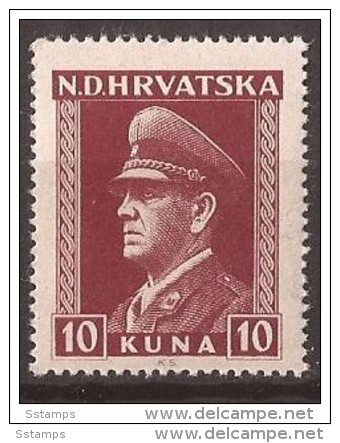 1943  128-47  KROATIEN HRVATSKA NDH CROAZIA   ANTE PAVELIC    MNH - Kroatien