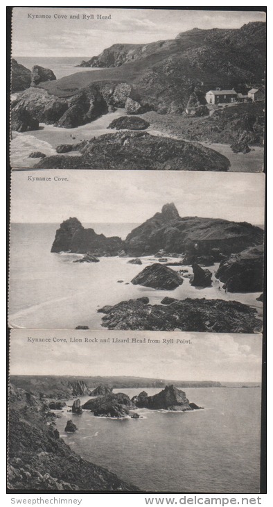 Three KYNANCE COVE  Unused Postcards CORNWALL - Other & Unclassified