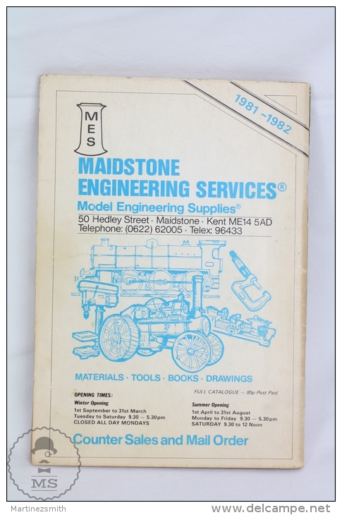 Model Engineer - Plans Handbook 3 - 1981 - 82 , Map Plans Service Magazinedvertising Azul Brasso - Inglés