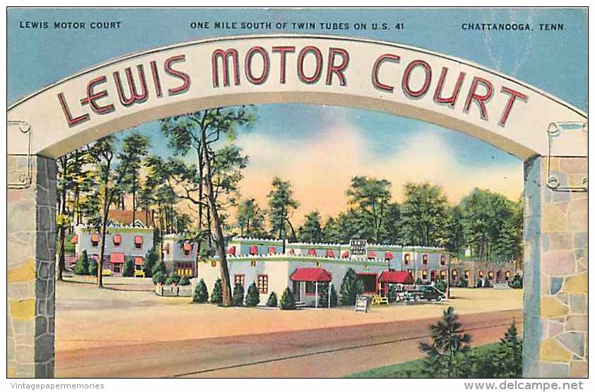 236769-Tennessee, Chattanooga, Lewis Motor Court, Highway 41, Colourpicture No K 4893 - Chattanooga