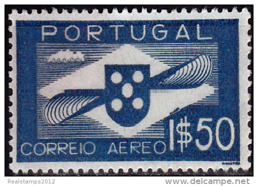 PORTUGAL-1936-1941,(CORREIO AÉREO)  Hélice.  1$50   (*) MNG  MUNDIFIL  Nº 1 - Ongebruikt