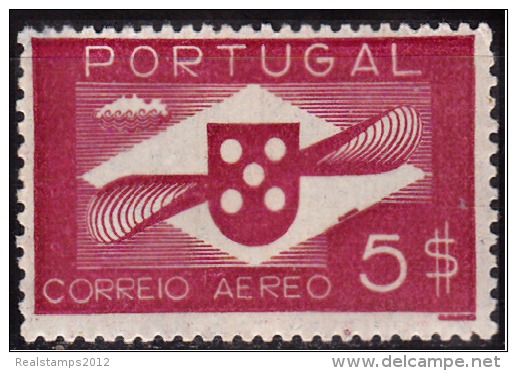 PORTUGAL - 1936-1941, (CORREIO AÉREO)  Hélice.  5$   (*) MNG  MUNDIFIL  Nº 6 - Ongebruikt