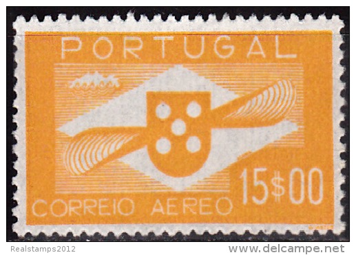 PORTUGAL - 1936-1941, (CORREIO AÉREO)  Hélice.  15$00   (*) MNG   MUNDIFIL  Nº 8 - Nuovi