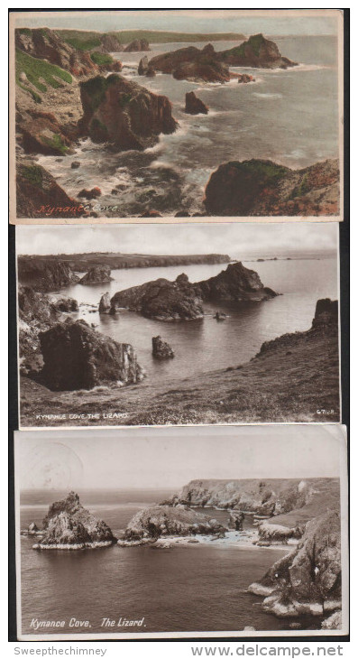 Three KYNANCE COVE  The Lizard Unused Postcards CORNWALL - Other & Unclassified