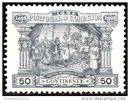 PORTUGAL -1898, (PORTEADO) 4º Centenário Descobrimento Caminho Marítimo P/ Índia. 50 R.  (*) MNG  MUNDIFIL  Nº 4 - Neufs